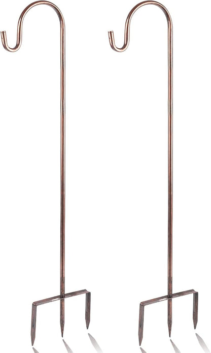 2-Pack 48" Shepherd's Hooks, Heavy-Duty Garden Stakes