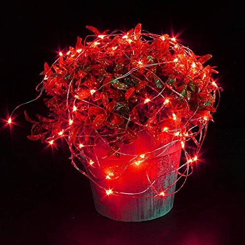 6-Pack 6ft Christmas LED String Lights, Waterproof Timer Lights