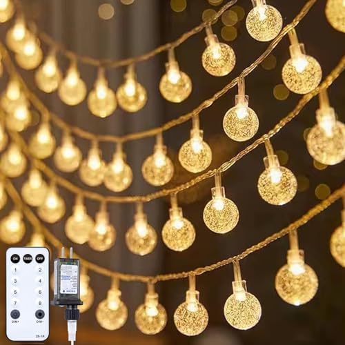 Christmas Fairy Lights, 66ft 200 LED Battery Twinkle Lights