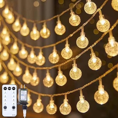 Christmas Fairy Lights, 66ft 200 LED Battery Twinkle Lights