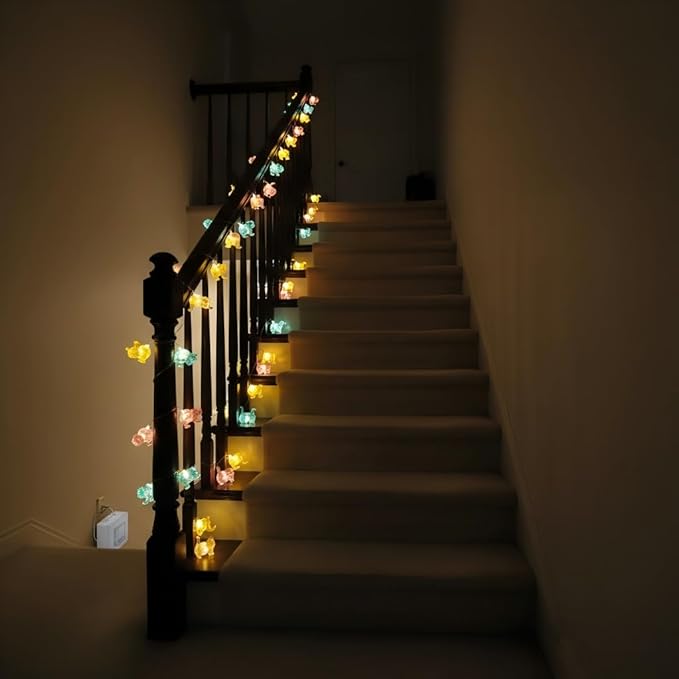 10ft LED Patio String Lights, Waterproof Outdoor