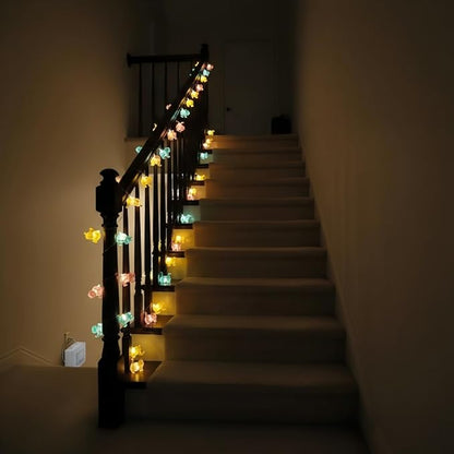 10ft LED Patio String Lights, Waterproof Outdoor