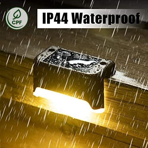 20-Pack Solar Wall Step Lights, Warm White Waterproof