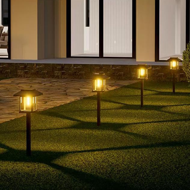 Warm White Solar Path Lights, Outdoor Garden LED