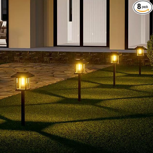 Solar Pathway Lights 8-Pack, Walkway LED