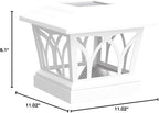 4-Pack Solar Post Cap Lights for Deck, LED