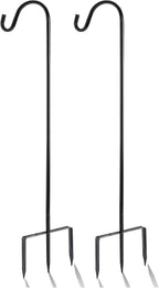 2-Pack 2" Shepherd's Hooks, Heavy-Duty Garden Stakes