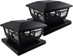 Solar Post Cap Lights, Warm White Waterproof