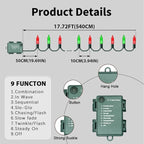 Christmas Fairy Lights, 16ft 50 LED Battery Twinkle Lights