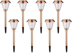 8-Pack Solar Pathway Lights, Waterproof LED Yard Lights