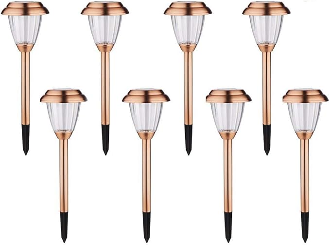 8-Pack Solar Pathway Lights, Waterproof LED Yard Lights
