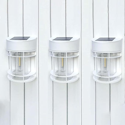 Solar Fence Lights, 12 Pack Waterproof Solar Lights Outdoor, 3000K Warm White LED Outdoor Solar Lights for Fence Garden Yard Step Stairs Patio Décor