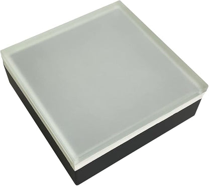 LUMENGY Paver Light 6x6 Inch (5.9x5.9), 2700K Warm White, Glare-Free Brick Lighting for Driveways, Walkways, Pool Decks and Patios, 12V Hardwired, IP67 Waterproof, Drive-Over Rated