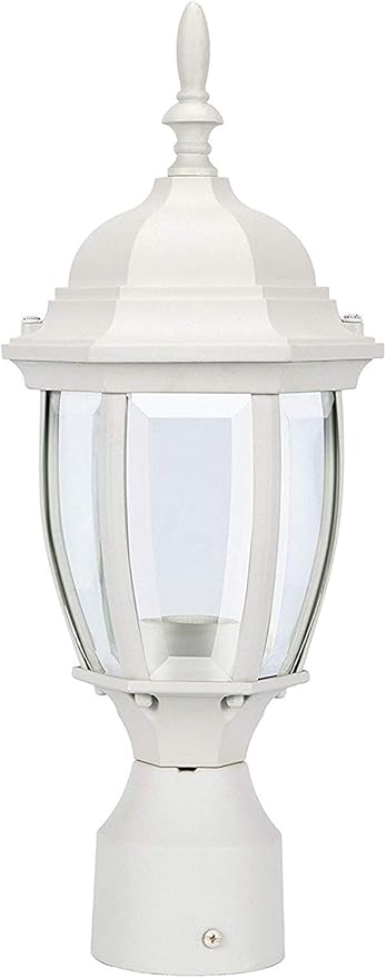 Lamp Post Light for Outdoor Posts, White Waterproof