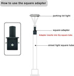 Post Light Pier Mount Adapter, 4" Heavy-Duty