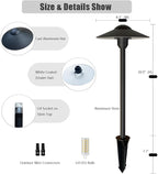 Warm White Solar Path Lights, Outdoor Walkway LED