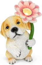 Solar Dog Garden Statue Light, Outdoor Decor