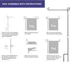 Solar-Powered Flagpole Light, Bright LED