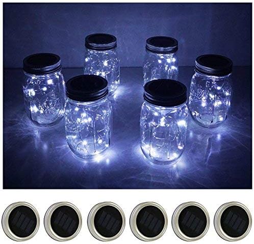 6-Pack Christmas LED String Lights, Waterproof Timer Lights