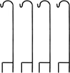 4-Pack 35" Shepherd's Hooks, Heavy-Duty Garden Stakes