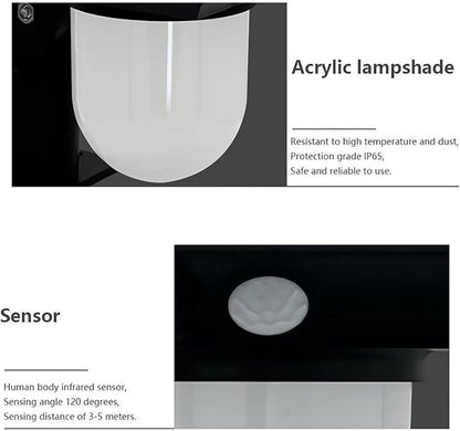 S NMT Solar Landscape Spotlight, 4 Pack IP65 Waterproof Outdoor Garden Solar Powered Pathway Light Motion Sensor Path Lighting for Yard, Patio, Pathway