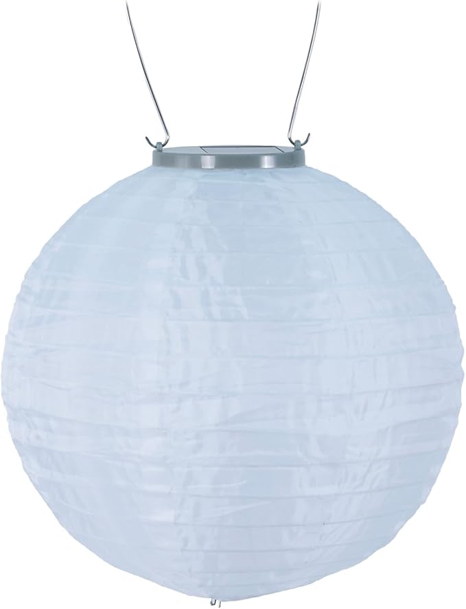 Allsop Home Garden 31577 10-in. Glow Nylon Solar Lantern