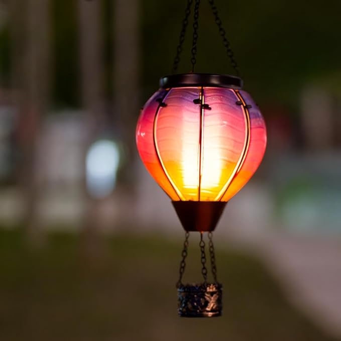 Solar Hanging Lanterns, Outdoor Hanging LED Decor