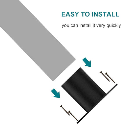 2 PCS Heavy-Duty Mounting Post Light Adapter, Jieqesic 3 Inch Outdoor Pier Mount Base, Round Black Metal Bracket for Mailbox, Flagpole, Light Pole