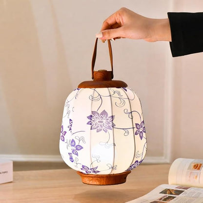 Cordless Rechargeable Lanterns Table Lamp - LED Outdoor Light,4000 mAh Battery Operated,3 Color Dimming Touch Desk Lamps with Handle for Bedroom/Living Room/Restaurant/Camping