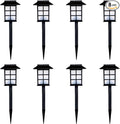 Solar Garden Path Lights 8-Pack, Waterproof