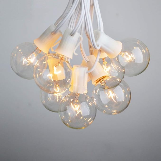 100ft White String Lights for Patio, Waterproof LED