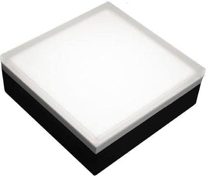 LUMENGY Paver Light 6x6 Inch (5.9x5.9), 5000K Daylight, Glare-Free Brick Lighting for Driveways, Walkways, Pool Decks and Patios, 12V Hardwired, IP67 Waterproof, Drive-Over Rated