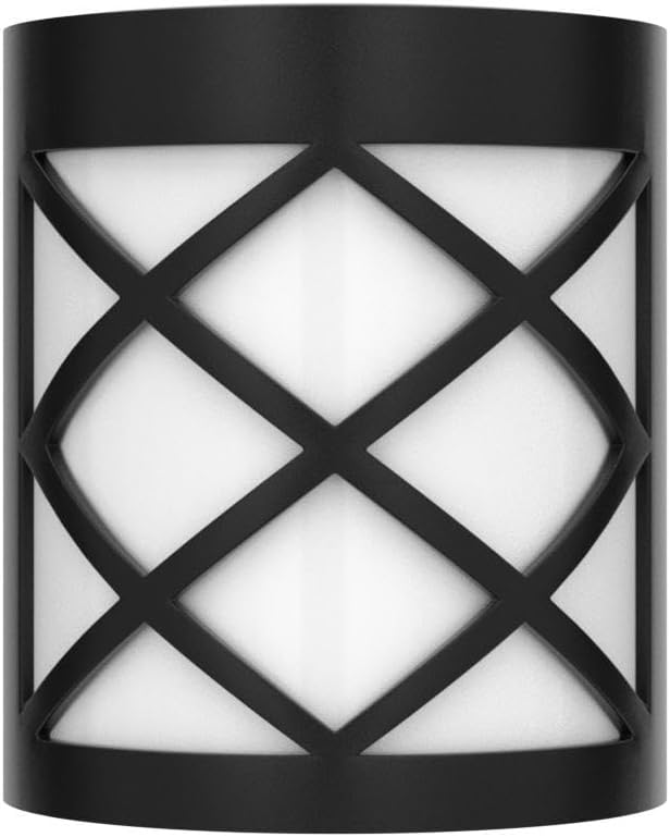GIGALUMI 8 Pack Solar Fence Light Cold White Porch Solar Powered Decor Outdoor Waterproof Wall Fence Lights for Garden, Yard, Patio, Front Door, Garage