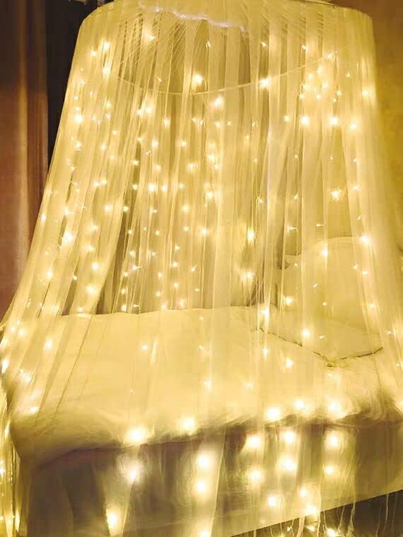 2 Pack Fairy Lights, 250 LEDs Waterfall String Lights, Battery Operated Twinkle Light with Remote, Branch Watering Can Firefly Lights for Garden Outdoor Christmas Tree Decor