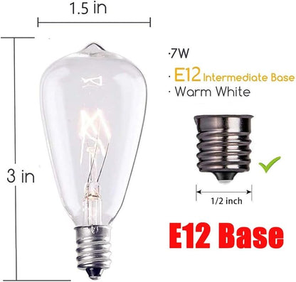 10Ft Outdoor String Lights,Black Edison String Lights with 11 Clear Edison Bulbs (1 Spare) UL Listed,Hanging Lights for Outside Patio Wedding Garden Porch Backyard Party Deck Yard