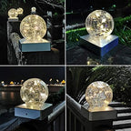 4-Pack Bright Solar Post Cap Lights for Deck, LED