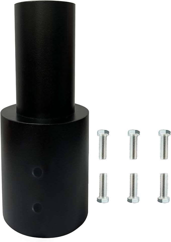 Tenon Slip Fitter Light Pole Adapter for 4 inch Round Pole, 2 3/8" Round Tenon Adapter for Mounting Bracket for Outdoor Shoebox Lighting Street Light Parking Lot Light