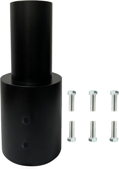 Tenon Slip Fitter Light Pole Adapter for 5 inch Round Pole, 2 3/8" Round Tenon Adapter for Mounting Bracket for Outdoor Shoebox Lighting Street Light Parking Lot Light