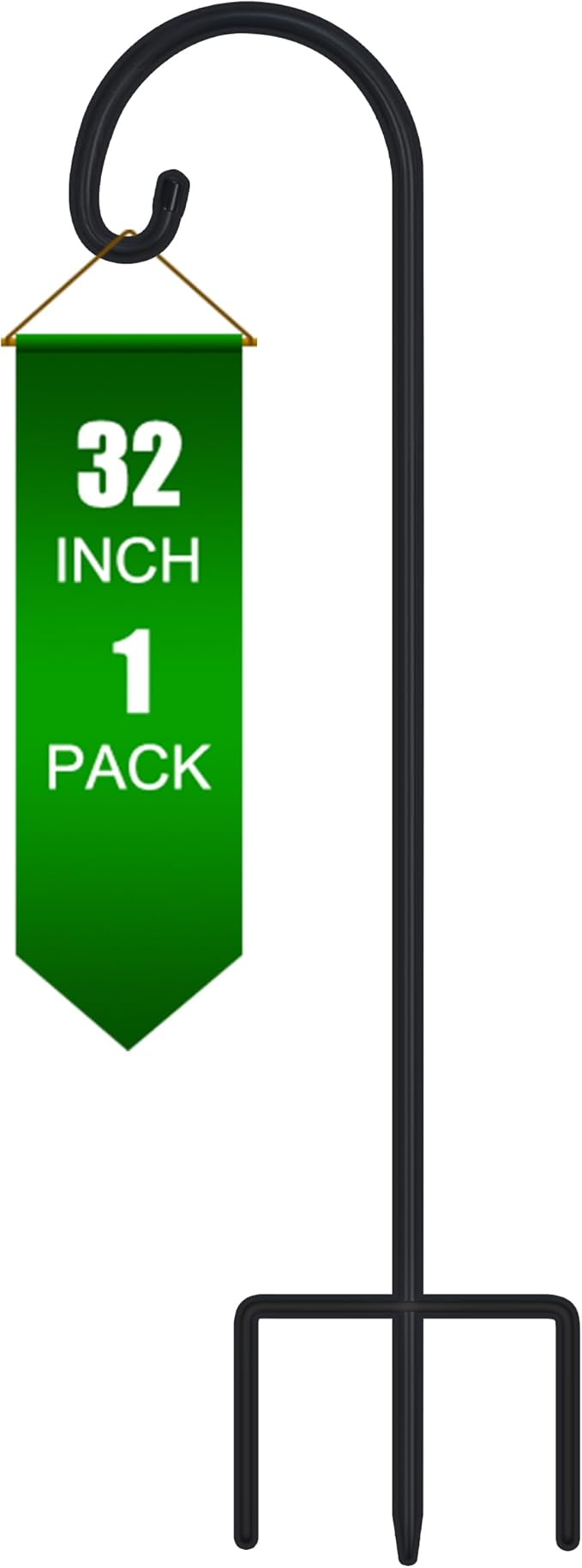 32" Shepherd's Hooks, Heavy-Duty Garden Stakes