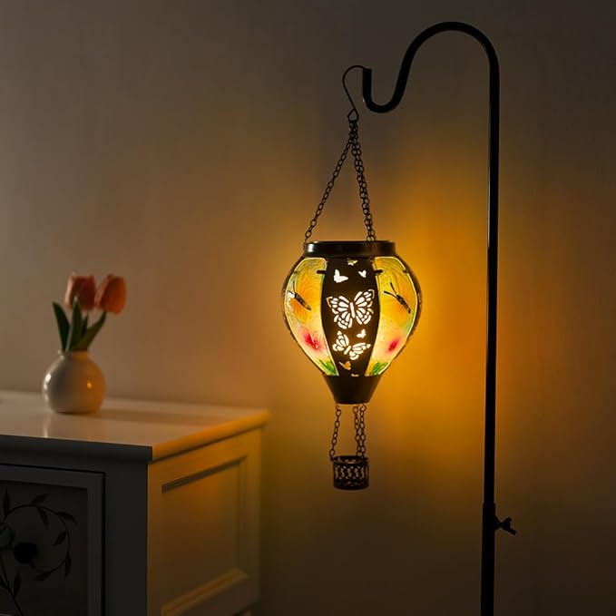 Butterfly Solar Porch Lanterns, Charming Waterproof LED