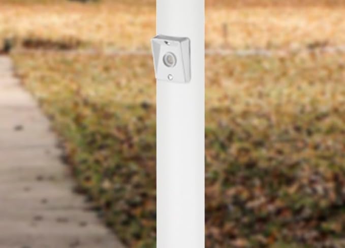 Solus Dusk-to-Dawn Sensor with Ezee Change Plug – Outdoor Photocell Sensor for 3" Lamp Posts – Auto On/Off – UL Listed – 120V – 5 Year Warranty, (White, Pack of 1)