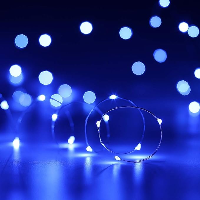 6-Pack Christmas String Lights, 3ft Waterproof Twinkle Lights