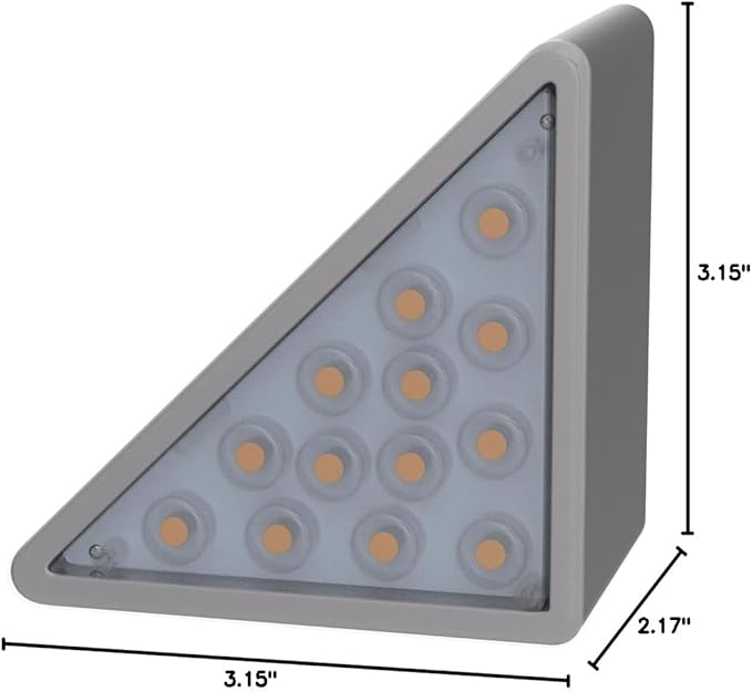 6-Pack Solar Deck Step Lights, Cool White Waterproof
