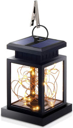Metal Backyard Solar Lanterns for Outdoor, Waterproof LED