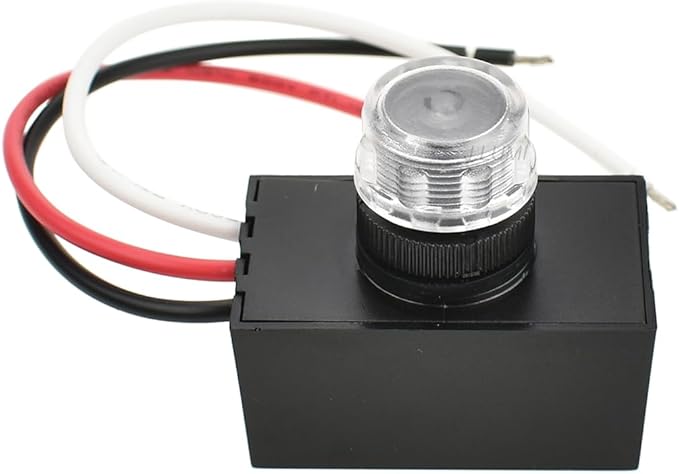 YCA1030 Dusk to Dawn Sensor, Hard-Wired Post Eye Photocell Sensor for Outdoor Lights, Automatic Light Control Switch, UL Listed