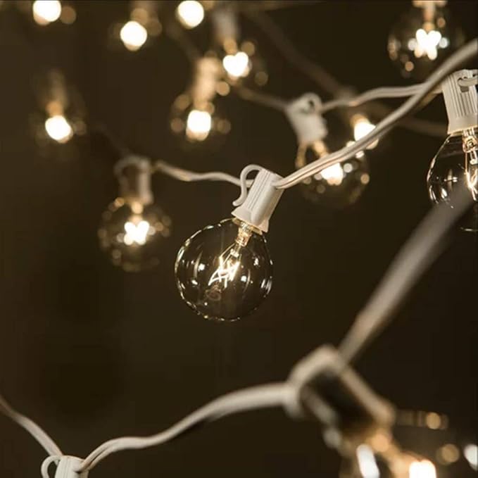 25ft LED Patio String Lights, Waterproof Outdoor