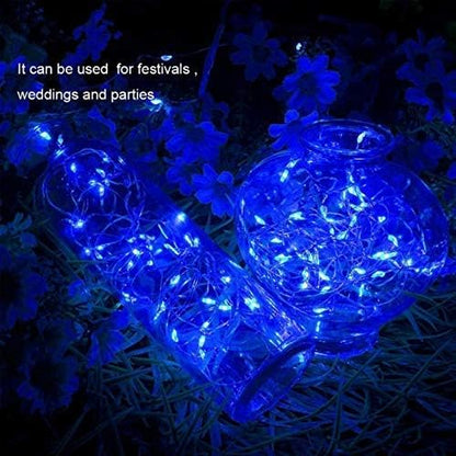 16-Pack 2ft Christmas LED String Lights, Waterproof Timer Lights