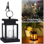 Hanging Solar Lantern Set, Decorative Patio Lighting