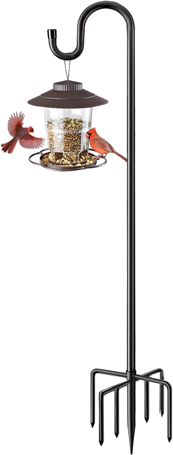 Heavy-Duty Shepherd's Hooks, 84" Garden