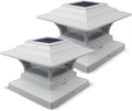 White Solar Fence Post Caps, Fence LED